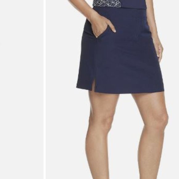 IZOD Golf Women’s Size 10 Navy Blue Stretch Skirt Skort - Picture 1 of 5